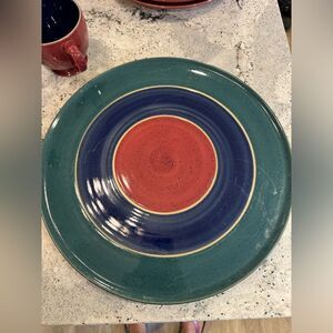 DENBY Harlequin Cake Plate